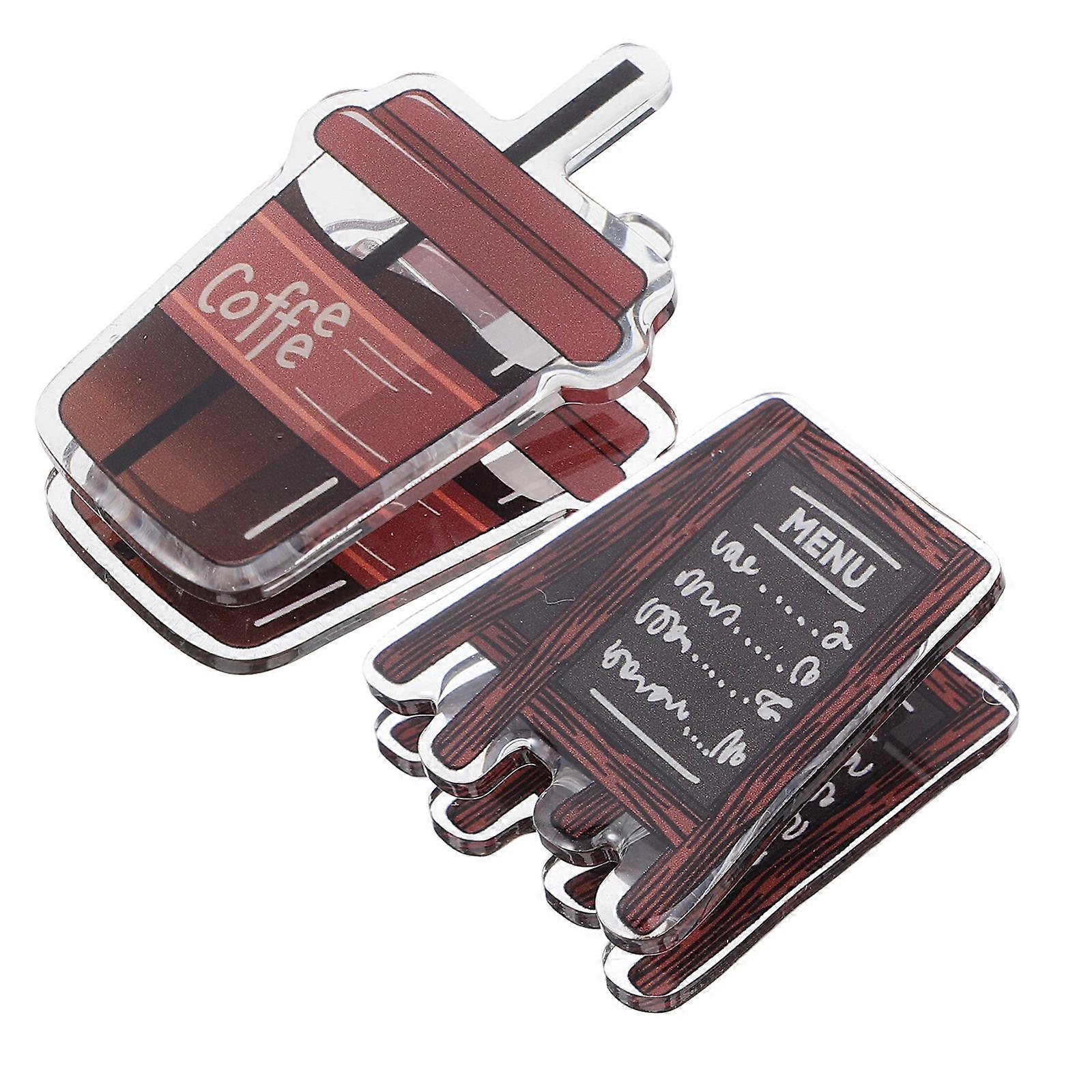 2Pcs Multi-Function Message Clips Acrylic Memo Holders for Holding