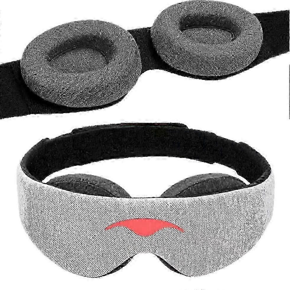 Manta Sleep Mask for Light Blocking Comfortable Adjustable Conical Design Zero Intraocular Pressure