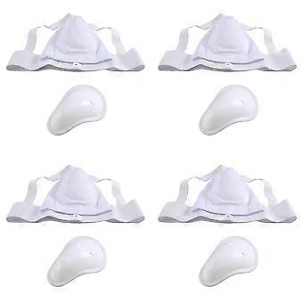 4X Groin Protector Cup Men, Boxing Kickboxing Muay Groin Guard, Ventilated Adjustable, Karate Fighting Training S LBL