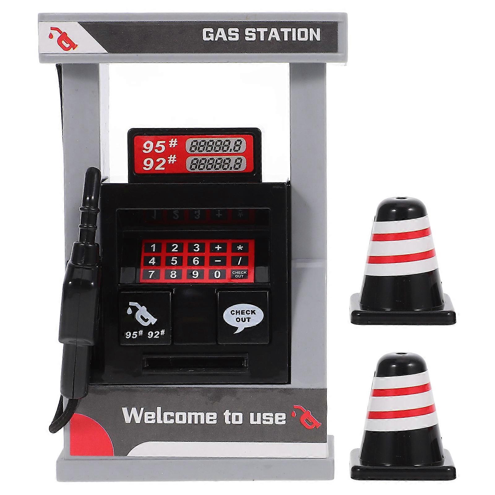 Gas Station Model Simulation Toy for Interactive Play 1Set