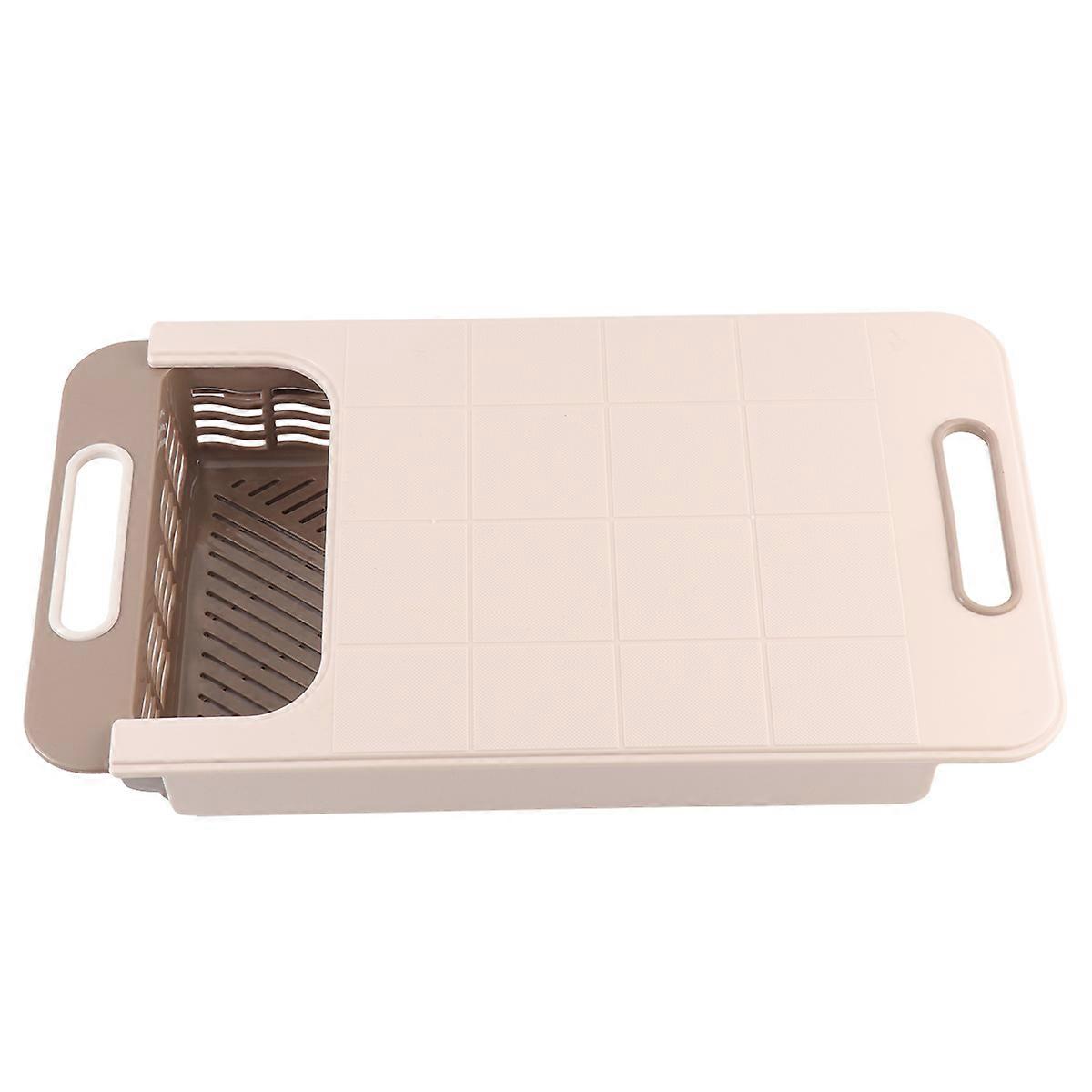 Draining Board Multifunctional Kitchen Chopping Block Extendable Draining 42.00X24.50X7.00CM 1Pcs