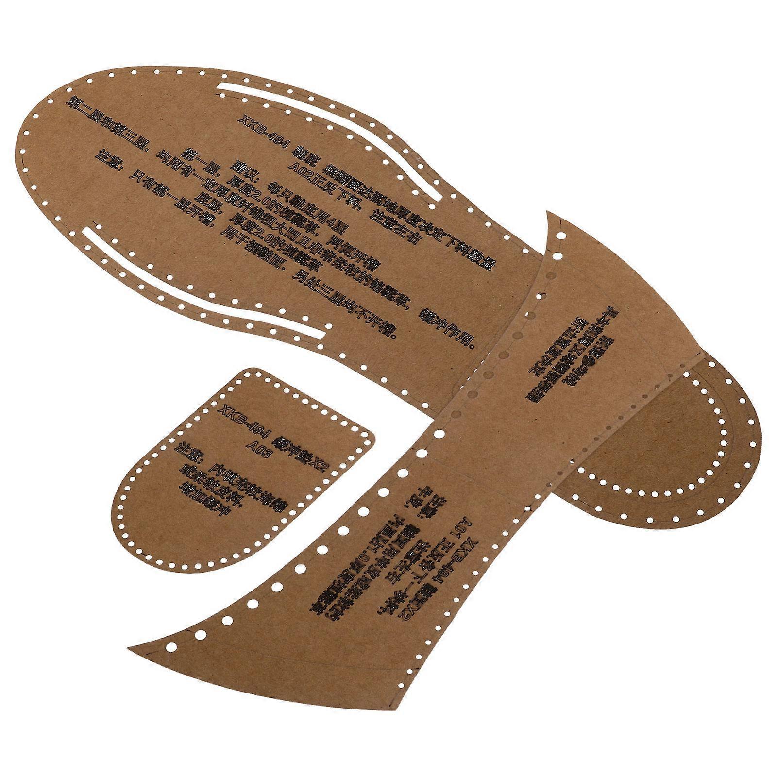 Slippers Patterns Template for Crafting 1Set Sandal Pattern Stencils
