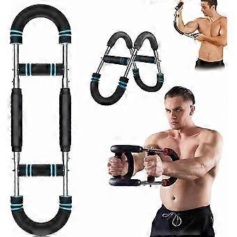 Aparelho de exercícios para os braços Twister ajustável de 27 a 50 kg, barra de força removível para treino de peito e exercícios em casa.