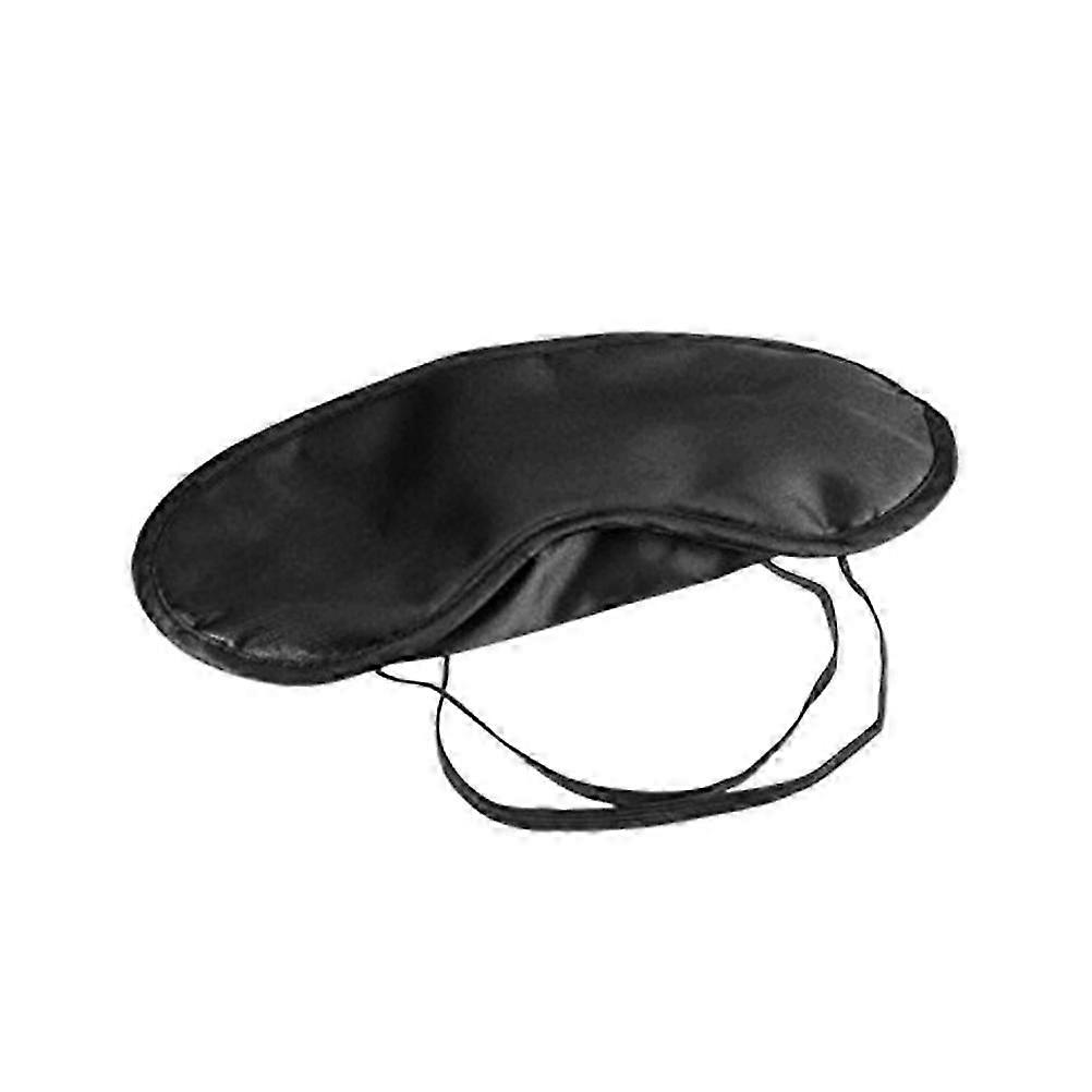 Polyester Sleep Blackout Eye Mask for Rest 15Pcs Black Blindfold Patch
