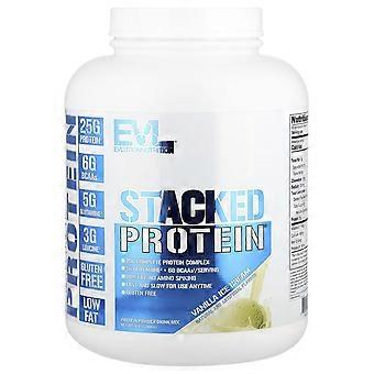 EVLution Nutrition, Stacked Protein®-pulver, vaniljglass, 2 268 kg
