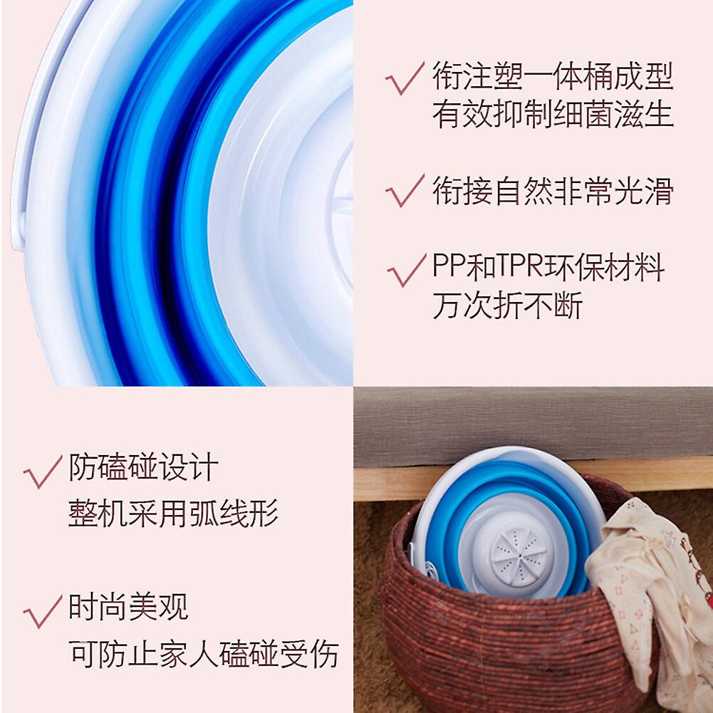Oryxearth Folding Washing Machine Folding Laundry Tub Portable Mini Tub