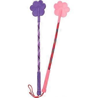2Pcs Pet Training Stick Rubber Paw Shape Dog Training Pat Cat Pet Training Tool Dog Training Tool for Dog Puppy Cat (Random Color)