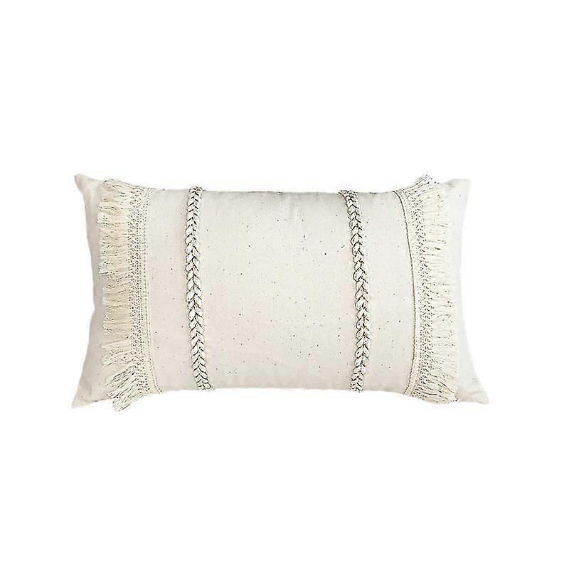 Fringe Pillowcase Set Boho Cotton