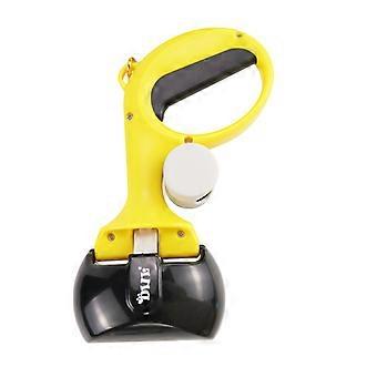 Portable Dog Pooper Scooper with Bag Dispenser Black Tool