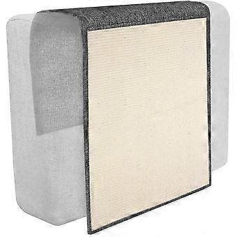 Kat Krabmat - Bescherming Sofa Fauteuil Meubel Vloer Muur - Sisal en Linnen Mat - 130 x 45cm - Geschikt voor Kat Kitten Hond (Donkergrijs)