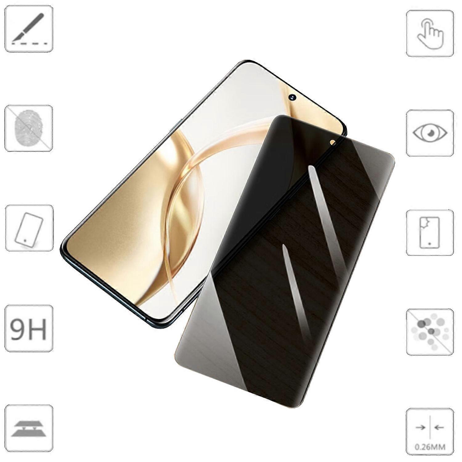 For Honor 200 4D Privacy Display Full LCD Curved H9 Tempered Glass Film Protector Accessory