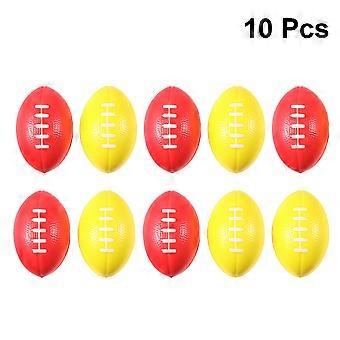 PU Sponge Elastic Rugby Balls for Playing 10Pcs Balls