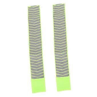 Reflective Wristbands for Running and Cycling,  Visibility Adjustable Safety Armbands Set 2pcs