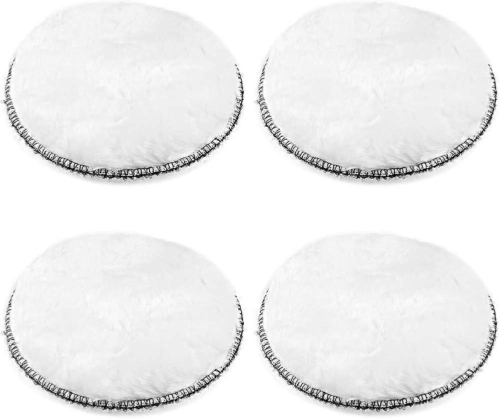 5 Inch Wool Polishing Pad, Hook and Loop Buffing Wheel for Orbital Polisher Buffer