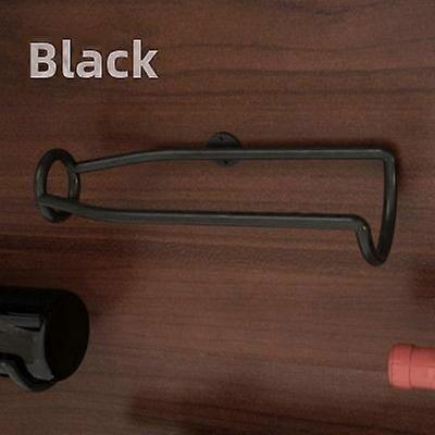 Modern Wall Mounted Wine Rack, Space Saving and Secure Bottle Display, Black