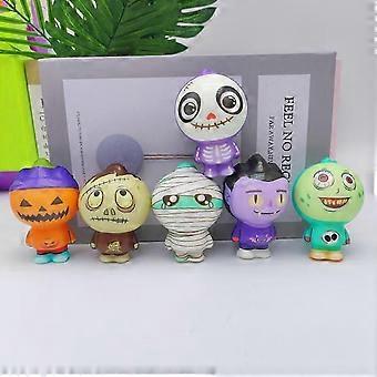 Halloween-Figuren-Squishy-Spielzeug, langsam aufsteigendes Quetschspielzeug zum Stressabbau, Dekoration für Feiertage und Partys, Versand in zufälligen Ausführungen