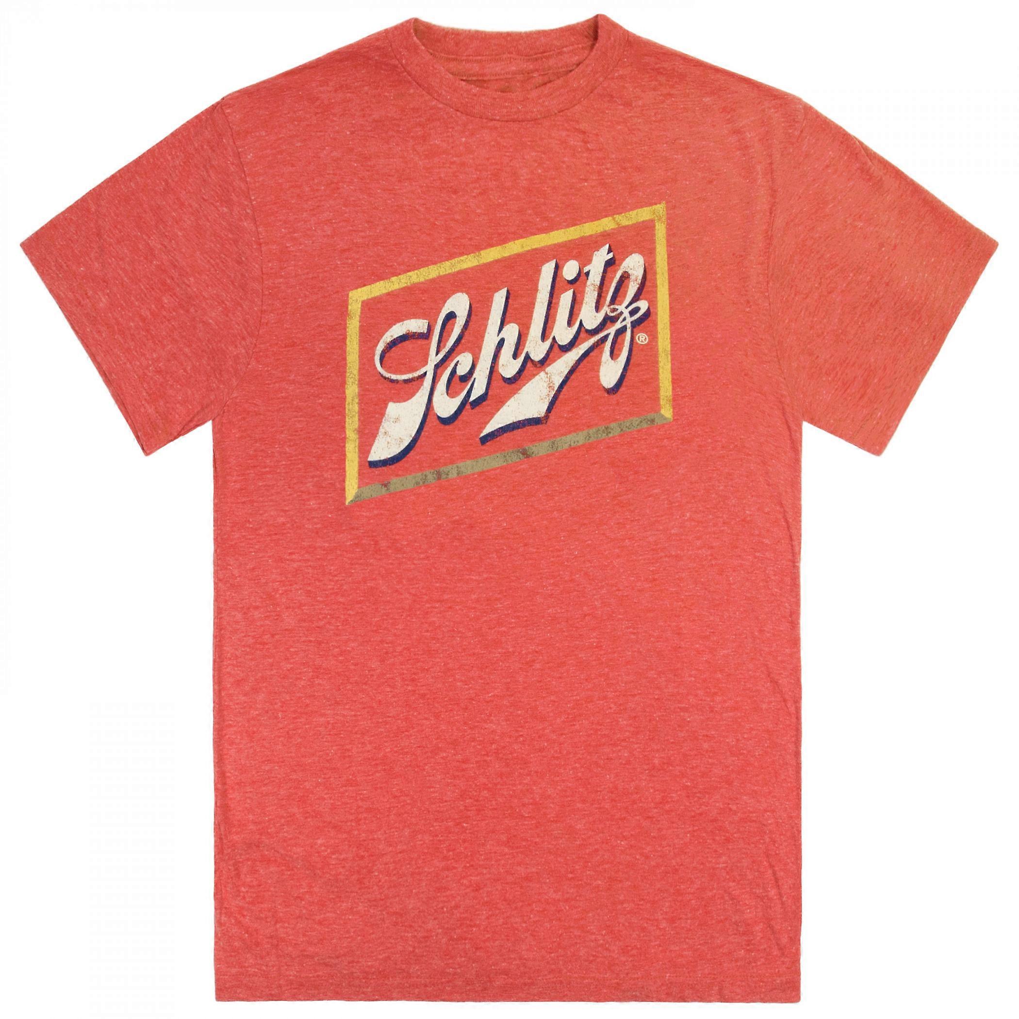 Camicia rossa Schlitz Beer Logo