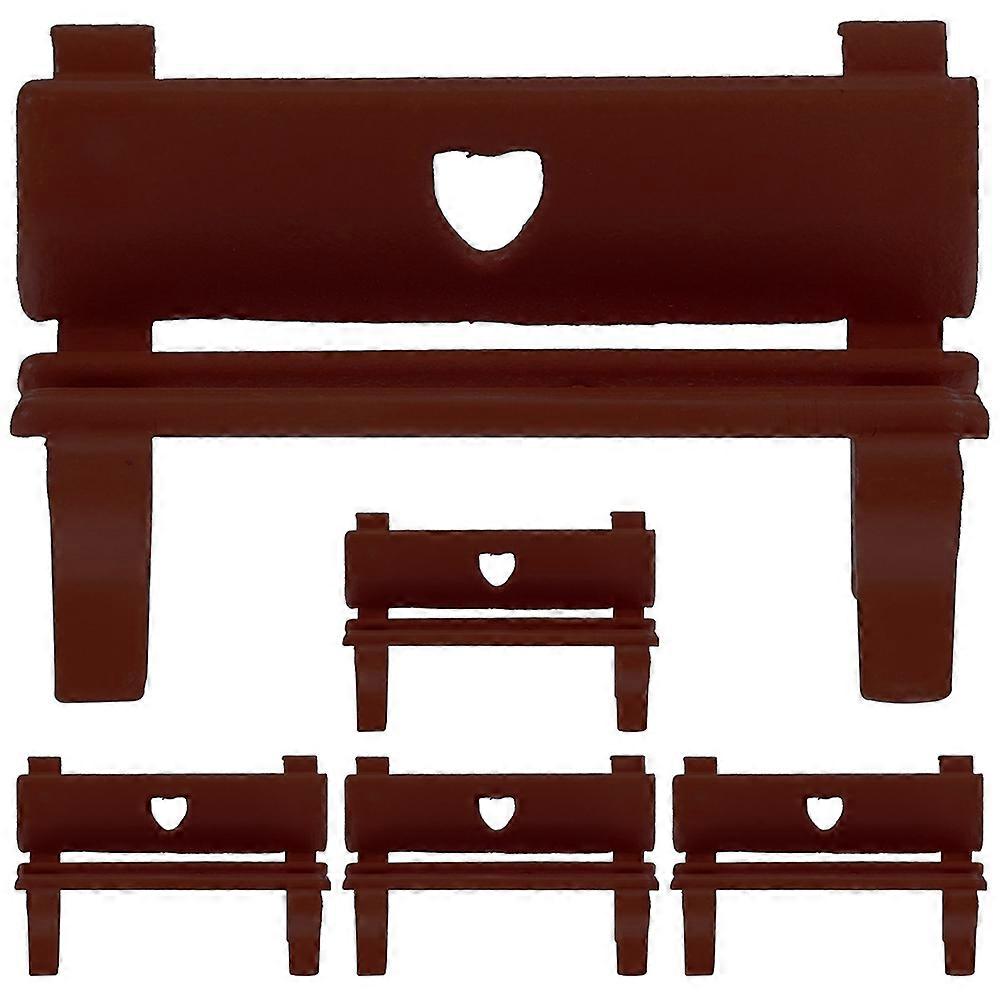 5pcs Micro Landscape Mini Bench Model Miniature Bench Sand Table Layout Benches