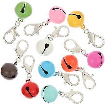 Assorted Color Pet Collar Bell with Cat Dog Collar Bells 10Pcs Kit
