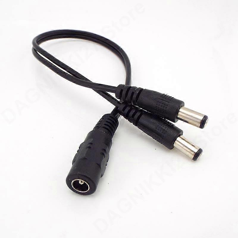 DC Power Splitter Cable 5.5x2.1mm Connector, Power Two Devices Simultaneously, 20Pack Value Bundle
