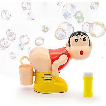 Automatic Fart Bubble Blower Toy with Music and LED Flashing Lights, Stick Bubble Machine for Kids