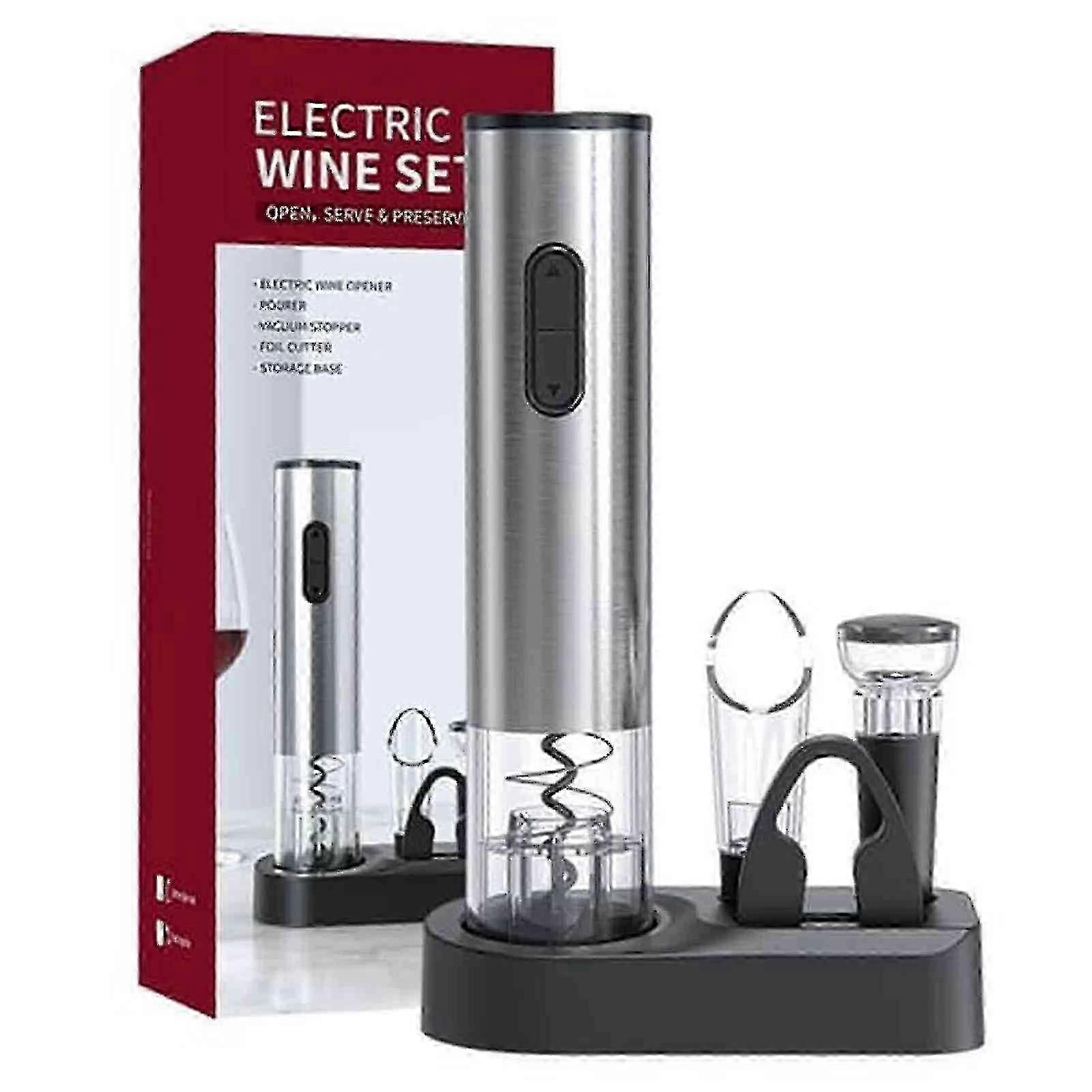 Automatic Electric Corkscrew - Cordless Wine Bottle Opener Tool