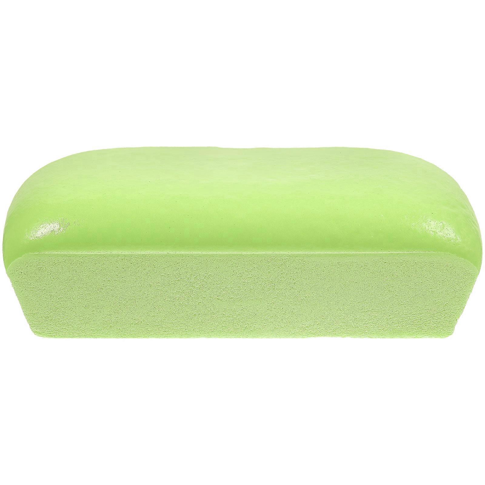 Artificial Bread Decompression Toy with Sticky Texture 1 Piece Green PU