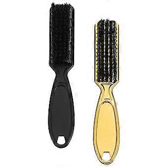 Spazzola per la pulizia dei capelli da barbiere, spazzola manuale per capelli sfilacciati, 2 pezzi inclusi