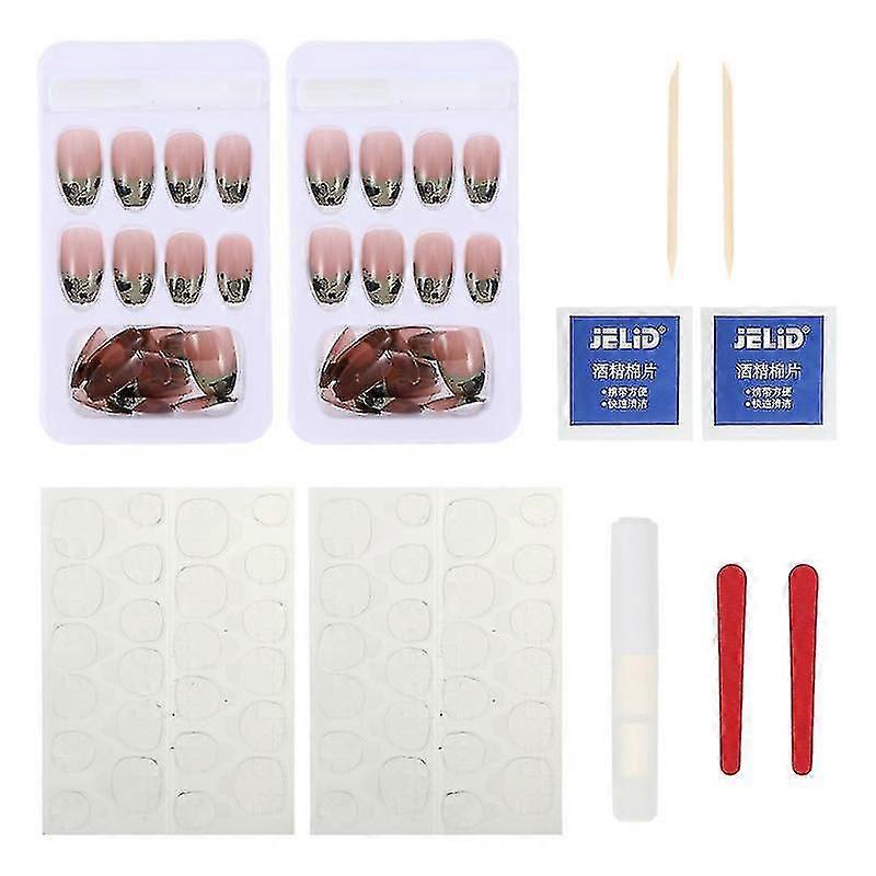48pcs Long False Nails