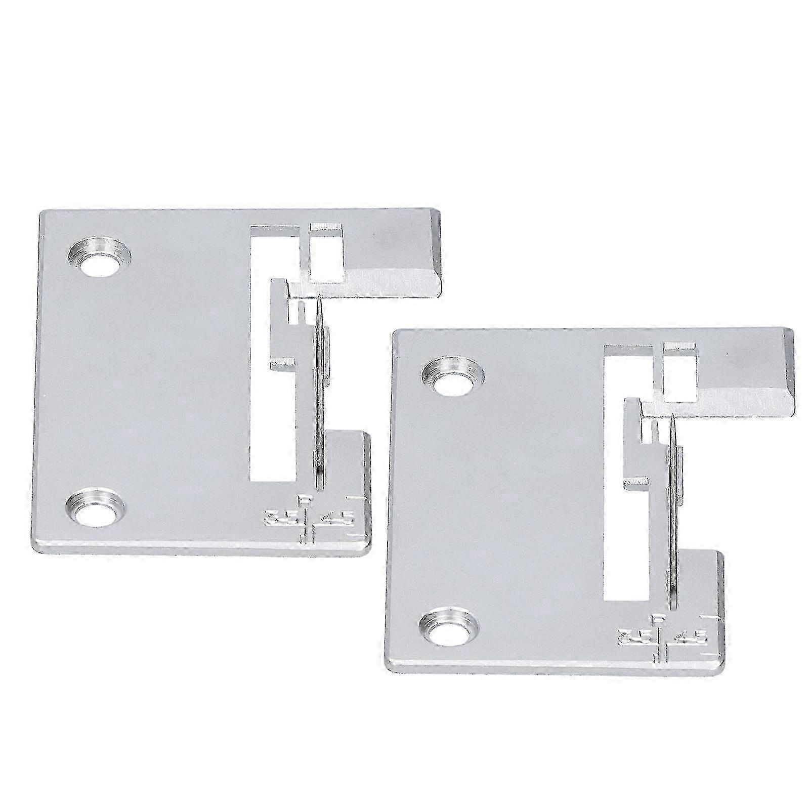 2Pcs Needle Plate compatible with SINGER Overlock Machine Iron Needle Board Replacement Sewing Attachment