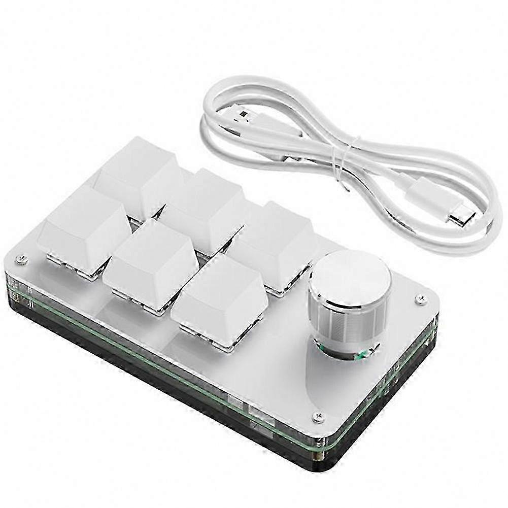 Gaming & Macro Control 6-Key Wired Programmable Mechanical Keypad with Custom Knob