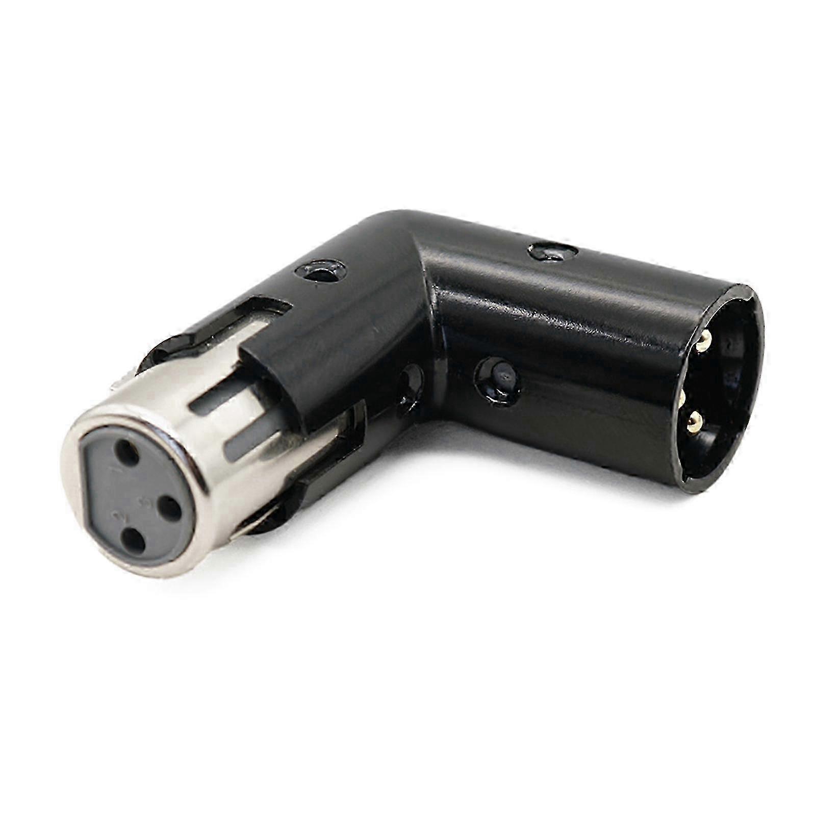 Metal 3Pin L-Shaped Audio Adapter