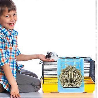 Rabbit Hay Feeder for Storage Use with Blue ABS Material