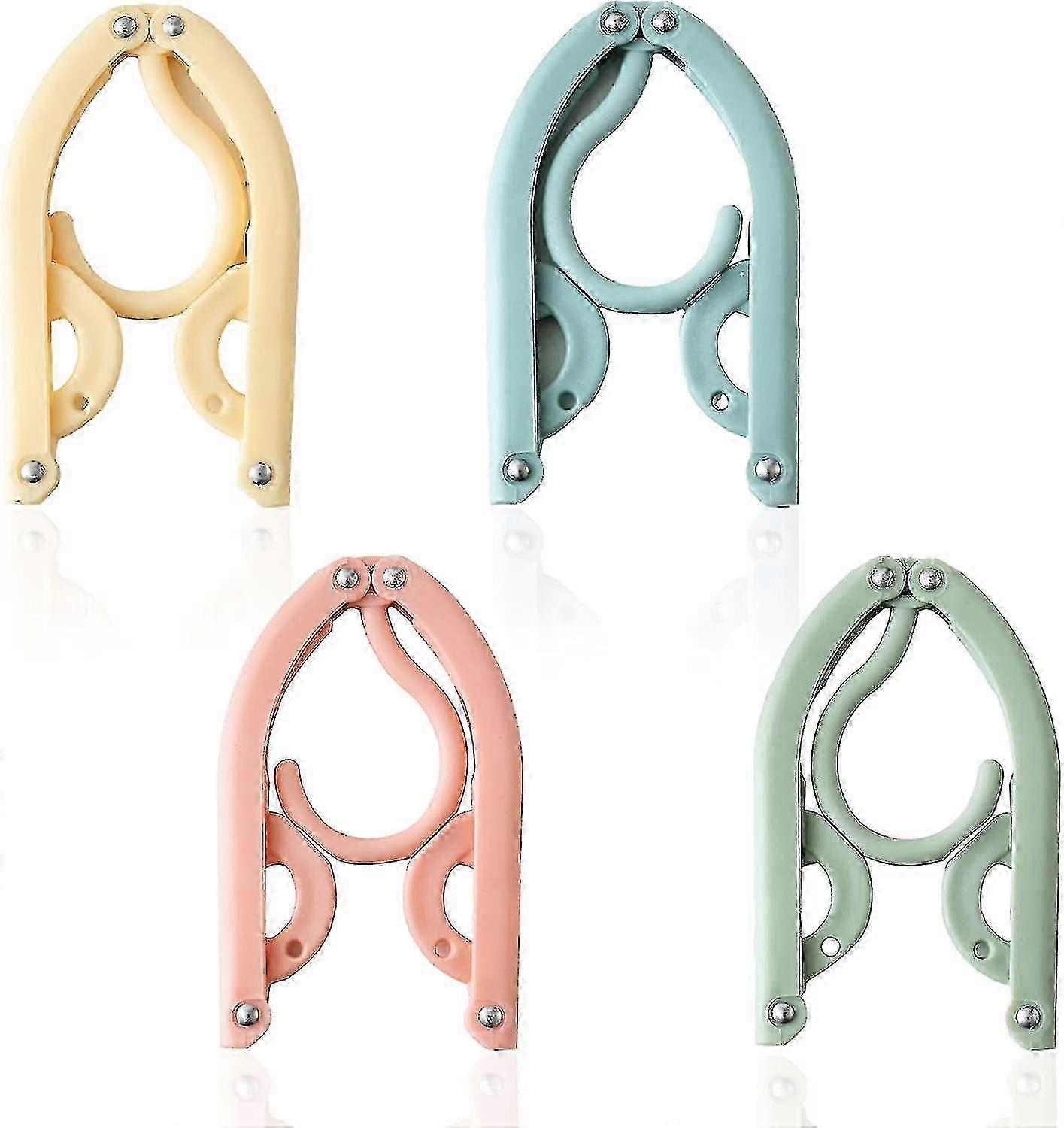 4 Packs Travel Hangers Foldable
