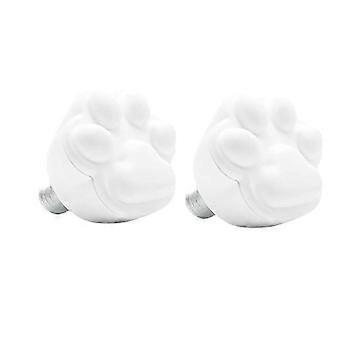 2 Pack Roller Skates Toe Stops Rubber Brake Block Stoppers 82A Plugs compatible with Roller Skates White
