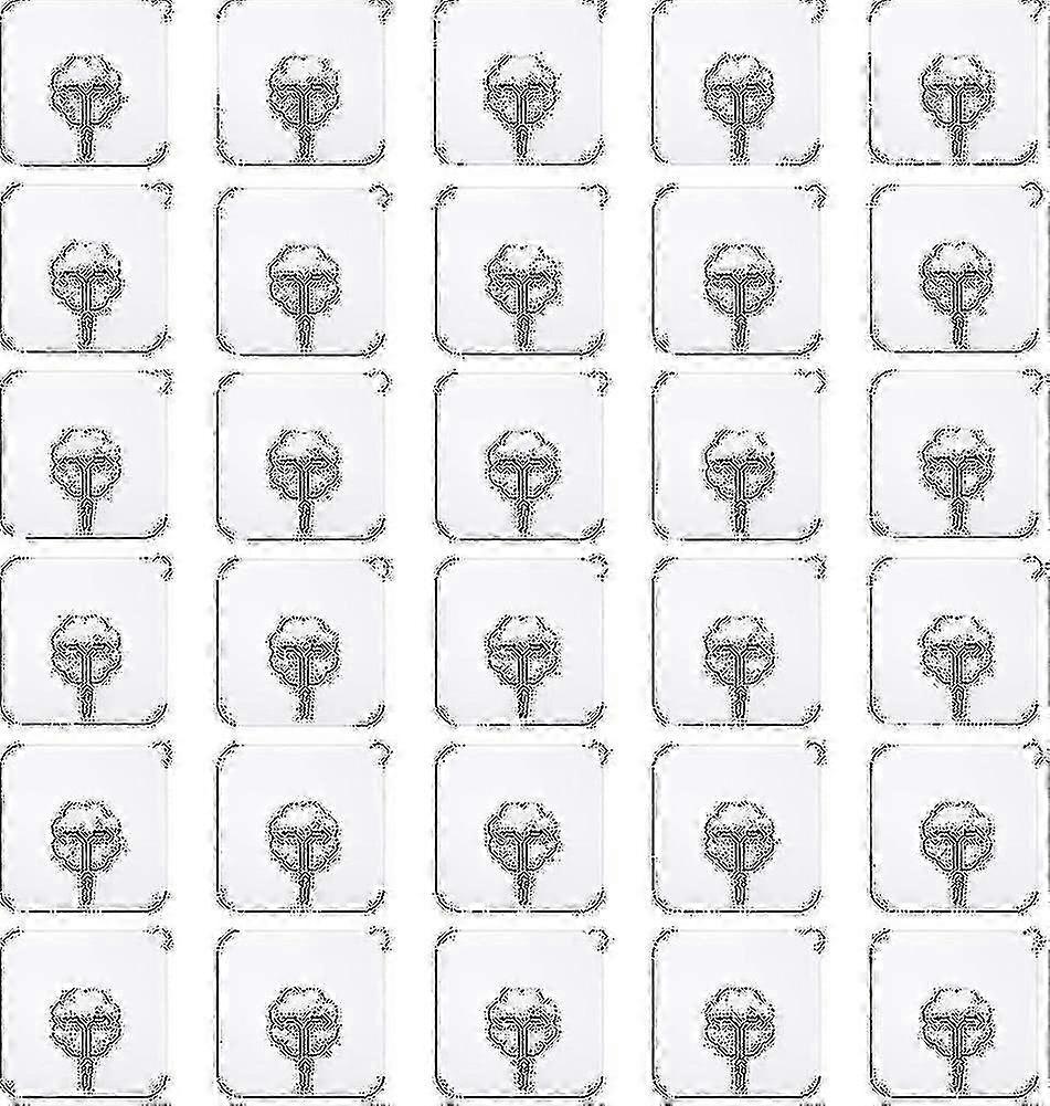 Heavy Duty Wall Hooks 30 Pack Strong Adhesive Hooks 22lbs/10kg