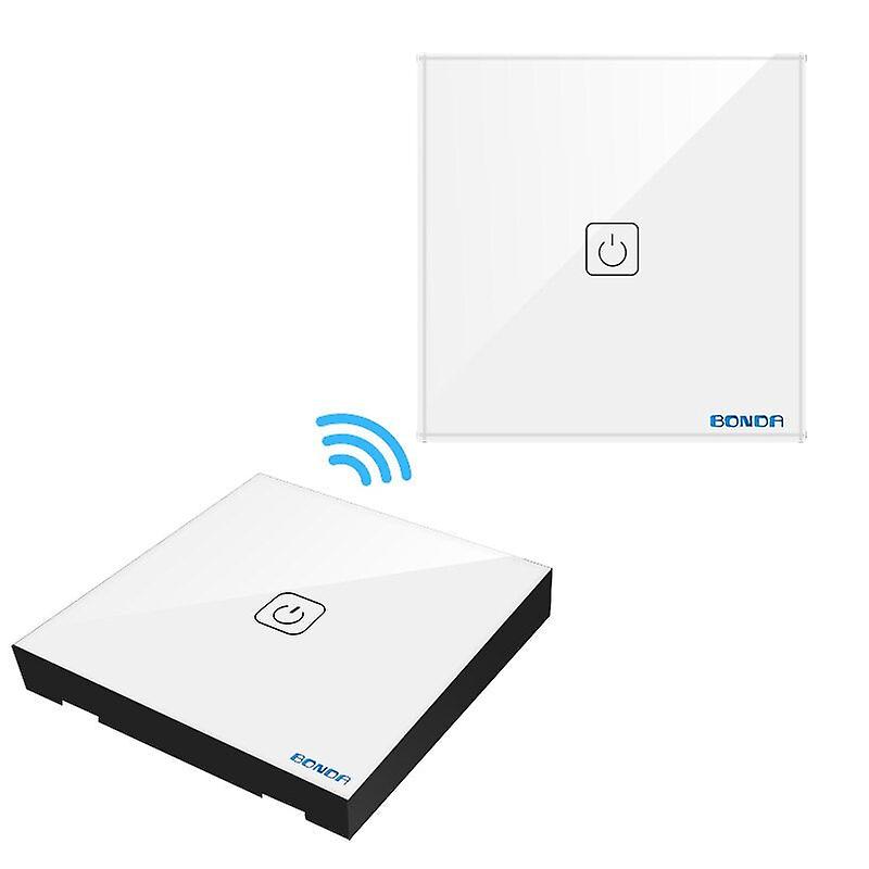 Wifi 433rf Remote Control Touch Switch 1way 2way 3way Wall Touch Sensor Light Switch Crystal Glass Smart Switch Power For Smart Home