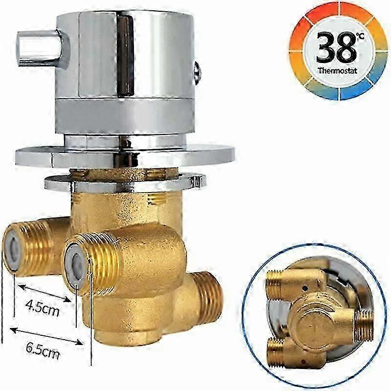 Thermostatic Shower Column with Brass Mixer, Wall-Mounted