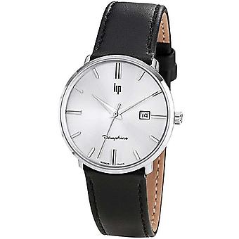 Lip dauphine 38 watch for Unisex Analog Quartz with Cowhide Bracelet 671314