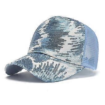 Colorful, trendy, slim, versatile, casual, sun-shading baseball cap for women, gold color, suitable for head circumferences of 55-58cm3489