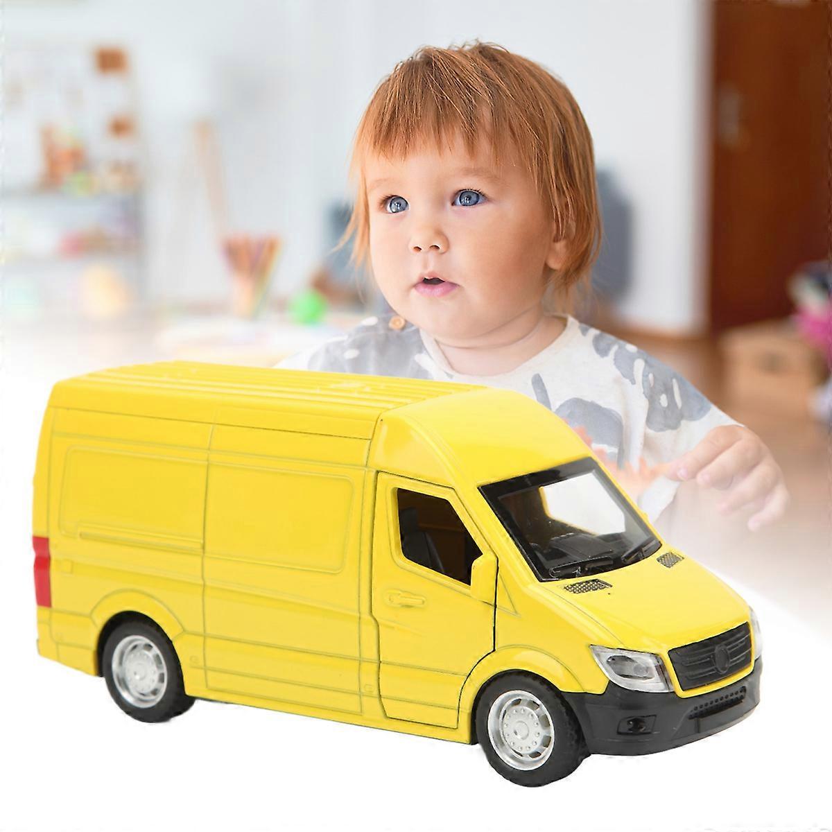 Die-Cast, Pull-Back, Door-Opening Educational Toy Car
