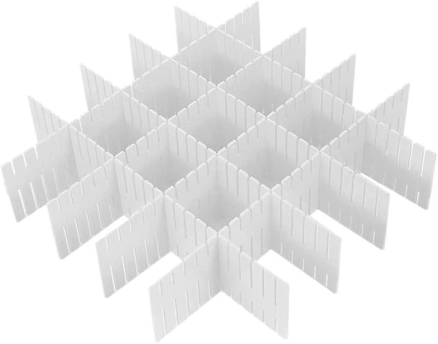 8pcs Diy Plastic Drawer Organizer Adjustable Compartment Dividers For Home Tidy