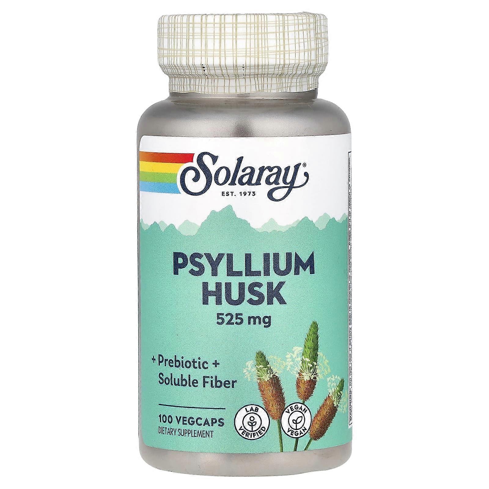 Solaray, Psyllium Husk, 525 mg , 100 VegCaps