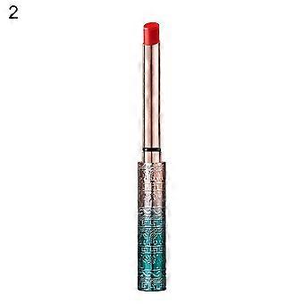 0.8g Lipstick Smooth Gradient Effect Excellent Saturation Velvet Gloss Long Lasting Sexy Lipstick Cosmetic for Beauty QinHai