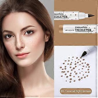 Sommersprossen- und Eyeliner-Stift mit Doppelspitze, natürliches, langanhaltendes, wischfestes Finish für alle Hauttypen, 3 ml