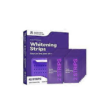 2pcs Purple Teeth Whitening Strips with Glycerin, Mild Tartar Cleaning for Shiny Teeth, Portable Daily Oral Care