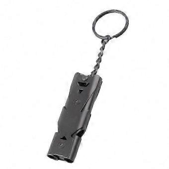 High-Decibel Double-Tube Stainless Whistle