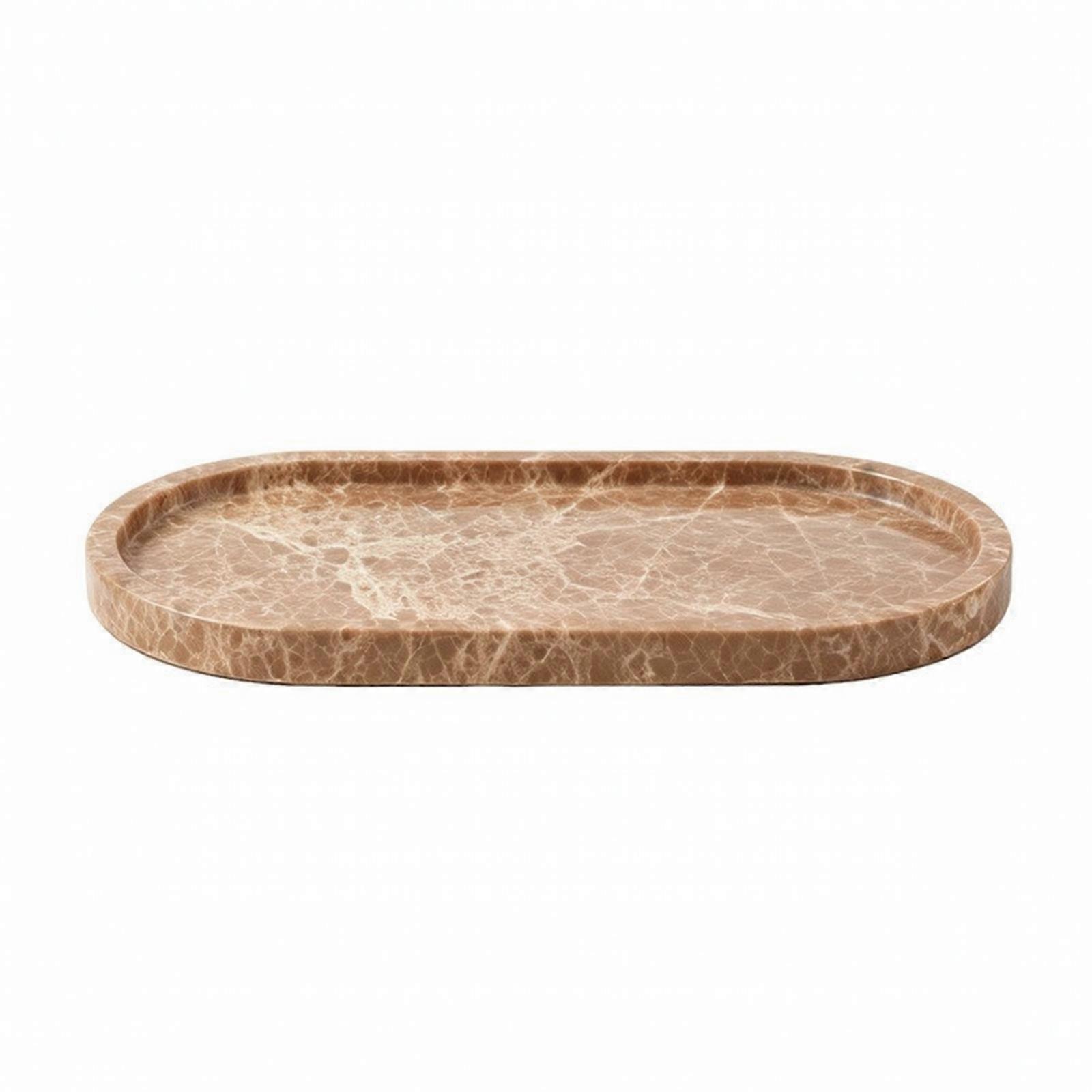 Oval Marble Tray Multi-Purpose for Dining Table, Hotel Decor