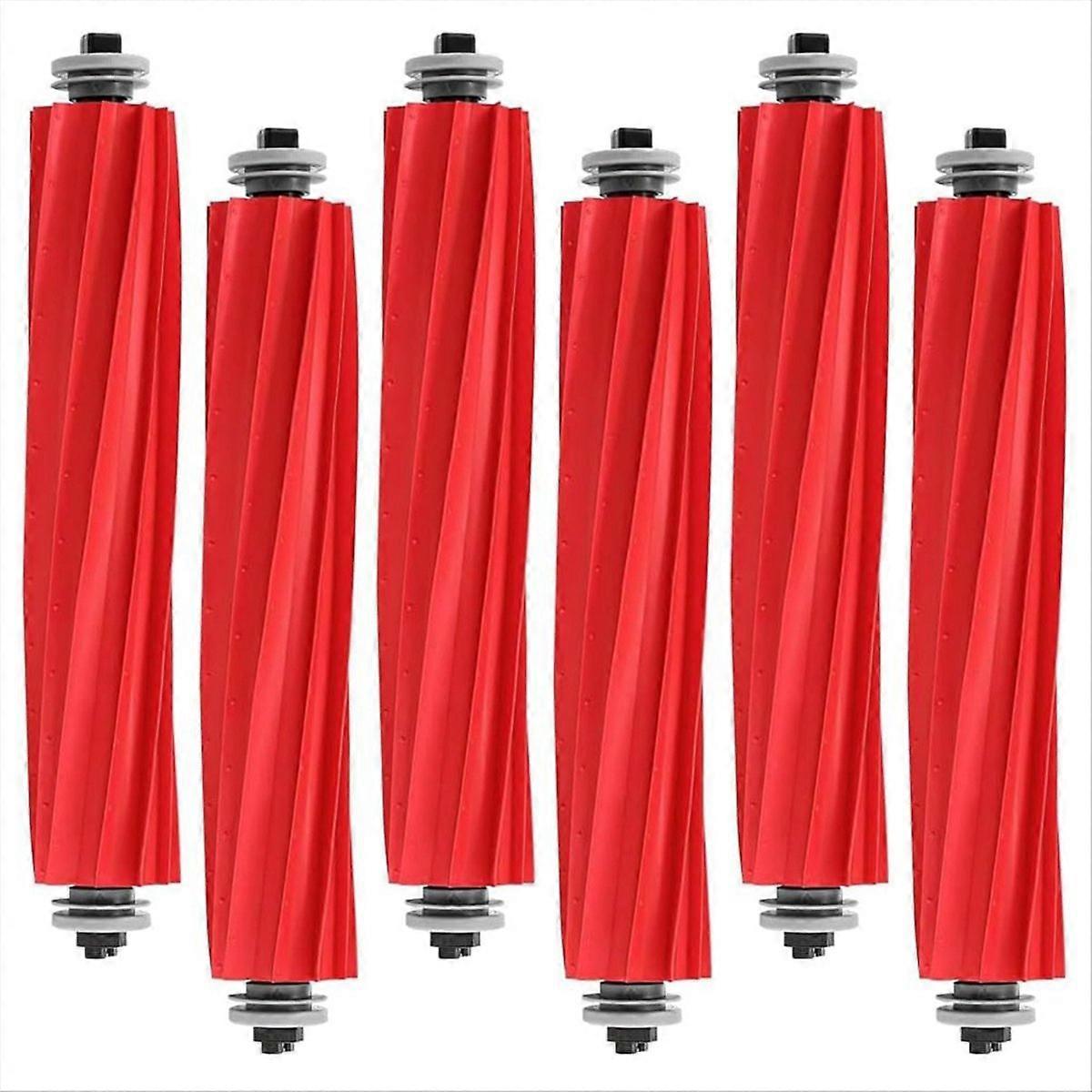 6 Pack Rubber Brushes for Qrevo S/MaxV/Pro/Plus