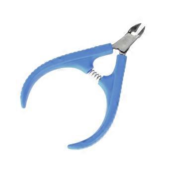 Professional Stainless Steel Cuticle Nipper 1/2 Jaw with Ergonomic Spring Handle for Manicure Pedicure